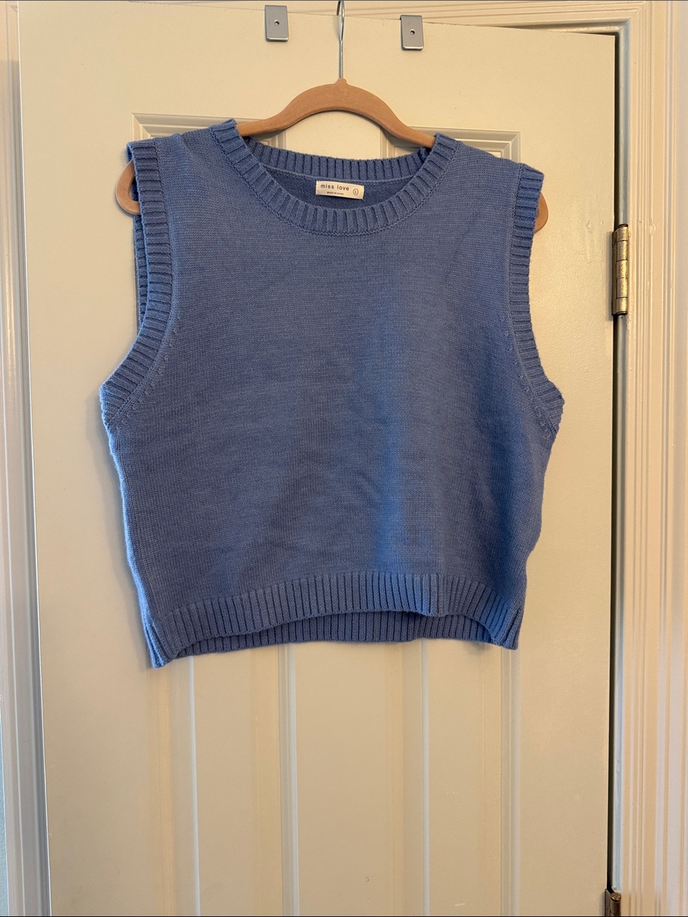 Sleeveless Crewneck Knit Tank in Periwinkle - Madewell